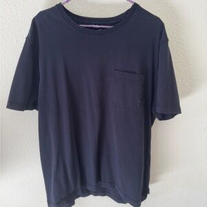 Men's Black T-Shirt with Pocket